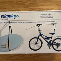 Porta bicicletta da soffitto a carrucola nuovo