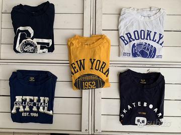 Lotto da 5pz Tshirt OVS Bambino 6-7 anni 122cm