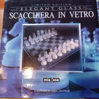 scacchiera in vetro 