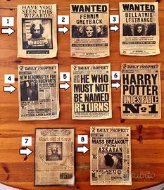 Set 8 Poster Harry Potter - Gazzetta del Profeta