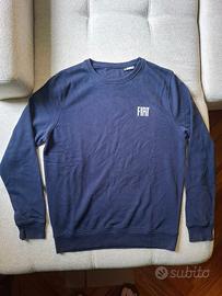 Felpa Girocollo Fiat Cotone Blu Nuova