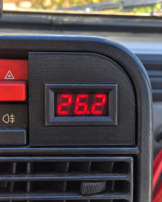 Termometro LED Fiat Panda 141 4x4 Tappo Orologio