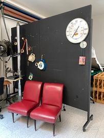 Pannelli Espositivi Neri su Ruote Modulari