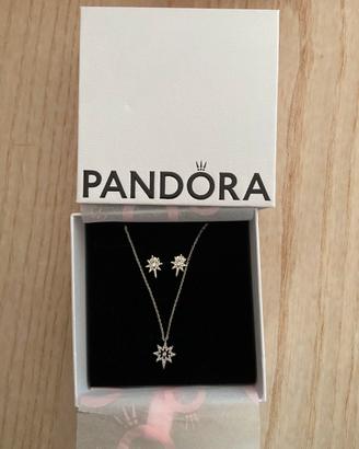 Pandora Stella Polare collana e orecchini