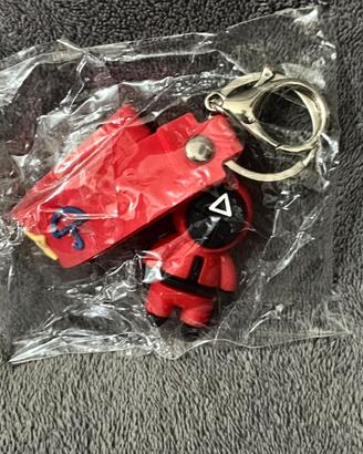 Portachiavi Squid Game guardia triangolo sigillato