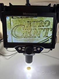 Microscopio Digitale LCD 12MP 7 Pollici con asta