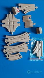 Binari raccordi scambi pista trenino brio 