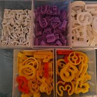 lettere e numeri per biscotti e cake design 