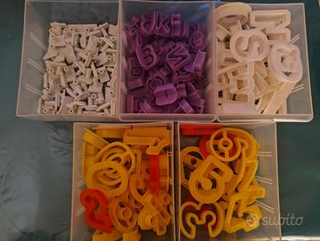 lettere e numeri per biscotti e cake design 