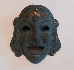 maschere greche in bronzo