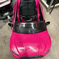 Macchinina elettrica per bambini Audi rosa