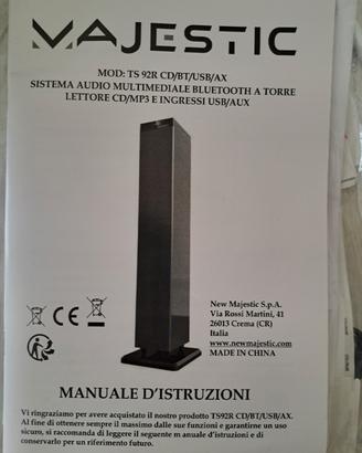 Base stereo Majestic 