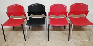 Sedie ufficio cameretta impilabili 