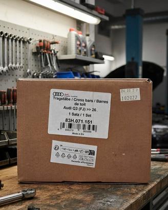 Barre portatutto originali Audi Q3 2026 – NUOVE