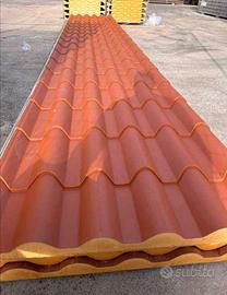 Pannelli coibentati finto coppo e grecato 