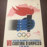 Cartolina Giochi Olimpici Invernali Cortina 1956