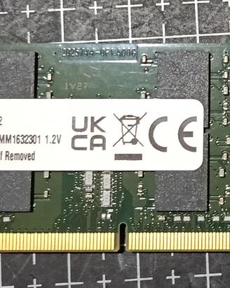 Sodimm Kingston ddr4 32gb 3200mhz