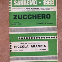 Spartito musicale Sanremo 1969 artisti vari