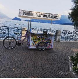 Cargo bike per vendita bubble tea/gelati