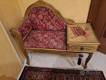 POLTRONCINA VINTAGE CON PORTAOGGETTI