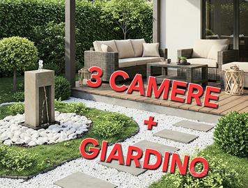LUMINOSO 3 CAMERE, 2 BAGNI e GIARDINO