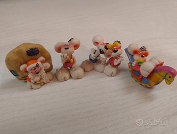  Diddl lotto 4 statuine in resina vintage