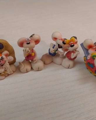  Diddl lotto 4 statuine in resina vintage