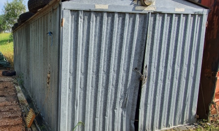 Capanno Box garage da giardino cortile 6x2,50mt