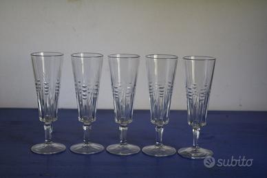 Set di 5 calici flute