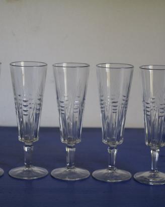 Set di 5 calici flute