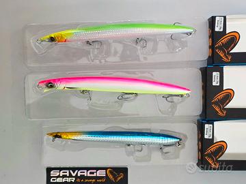 3 Esche Savage Long Jerk + Needle pesca spinning