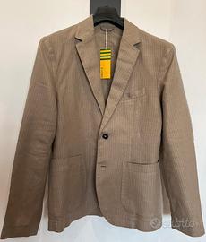Giacca Blazer Benetton uomo in misto Lino Beige