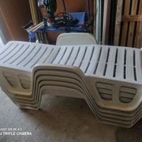 Lettino prendisole impilabile