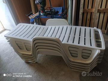 Lettino prendisole impilabile