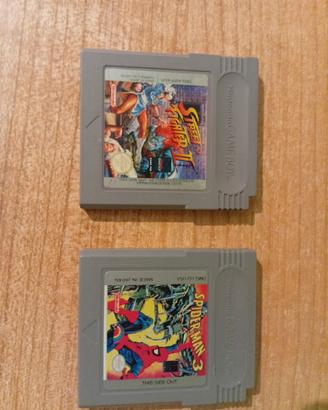 Street fighter II + Spider man game boy