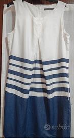 Abito bianco e blue Seventy 