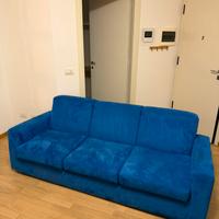 Divano velluto blu