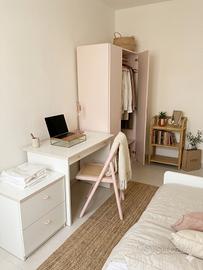 Camera completa / rosa e bianca