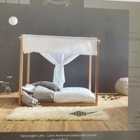 Lettino a baldacchino Montessori LUNA Babylodge