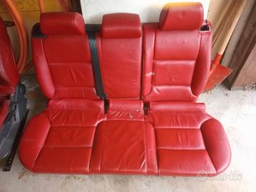  sedili A3 3 porte in pelle rossa 