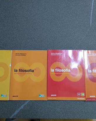 4 libri scolastici Filosofia