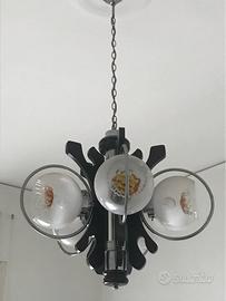 Lampadario Mazzega anni '70