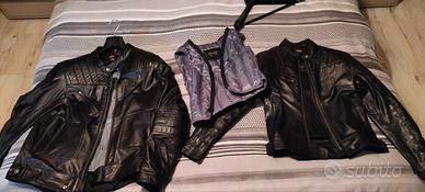 Giubbini moto in pelle uomo e donna Hevik