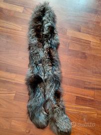 sciarpa in volpe argentata 