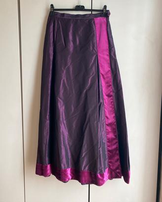 Gonna Etro taglia 44 raso  Viola