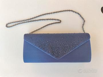 Borsa da cerimonia blu