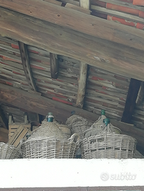 Damigiane in vetro d'epoca