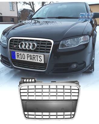 GRIGLIA AUDI A4 B7 04-07 LOOK S LINE CROMATO
