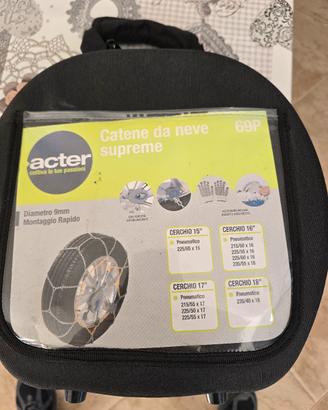 Catene da neve ACTER Supreme 69P - 9mm - NUOVE 