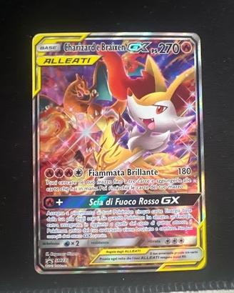 Carta Pokemon Charizard e Braixen GX SM230
